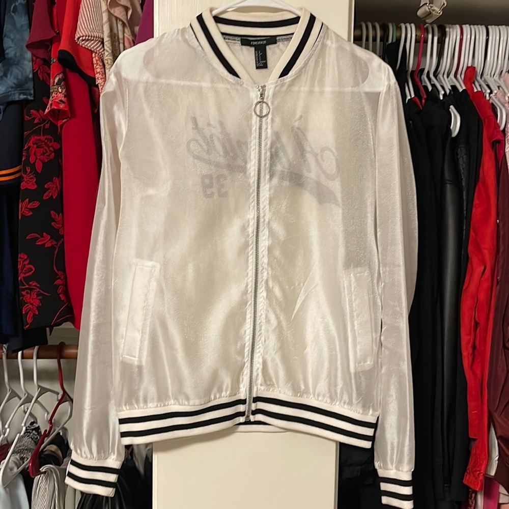 Forever 21 varsity zip up